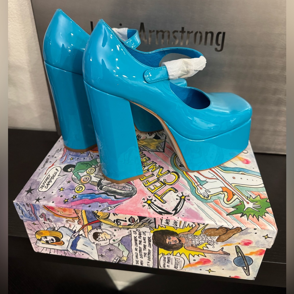 Jeffrey Campbell Blue Platform Shoes